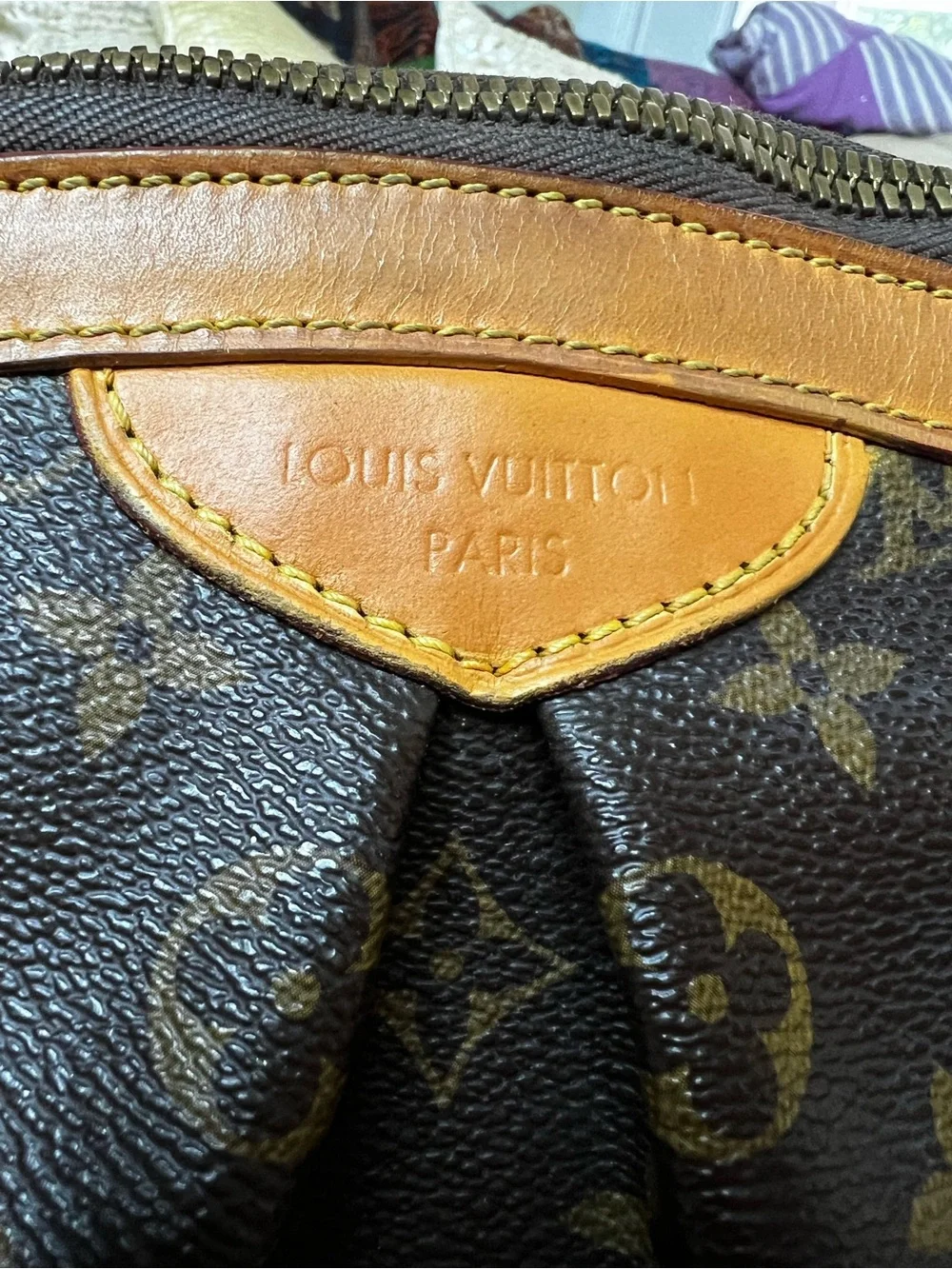Louis Vuitton Tivoli PM Monogram Canvas Satchel Handbag w/ Dust Bag